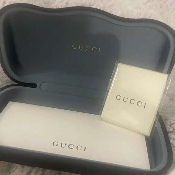 GUCCI MEN'S EYEWEAR GG0610SK 001 GOLD GREY SQUARE SUNGLASSES - Picture 8 of 11